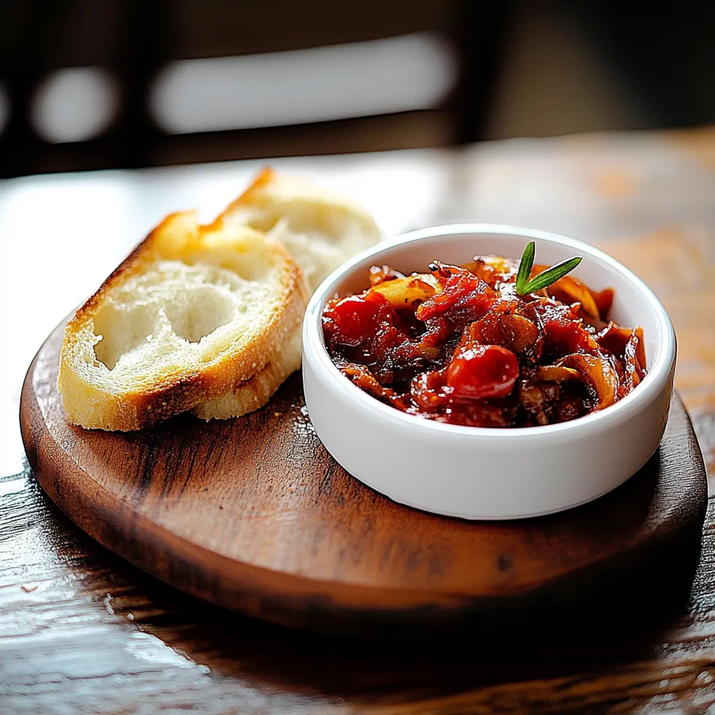 Um prato de sopa com carne e tomate.