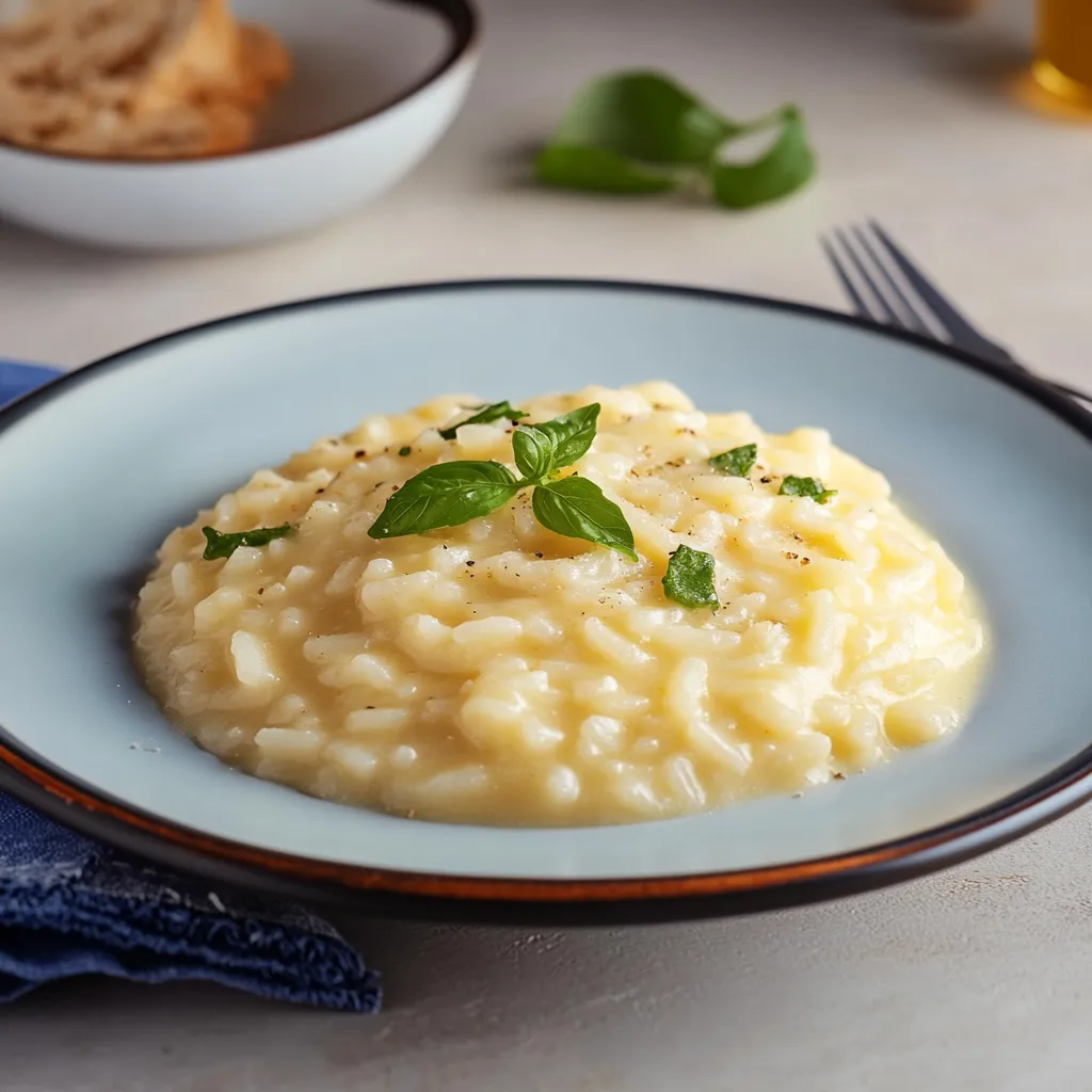 Prato com macarrão e ervas.