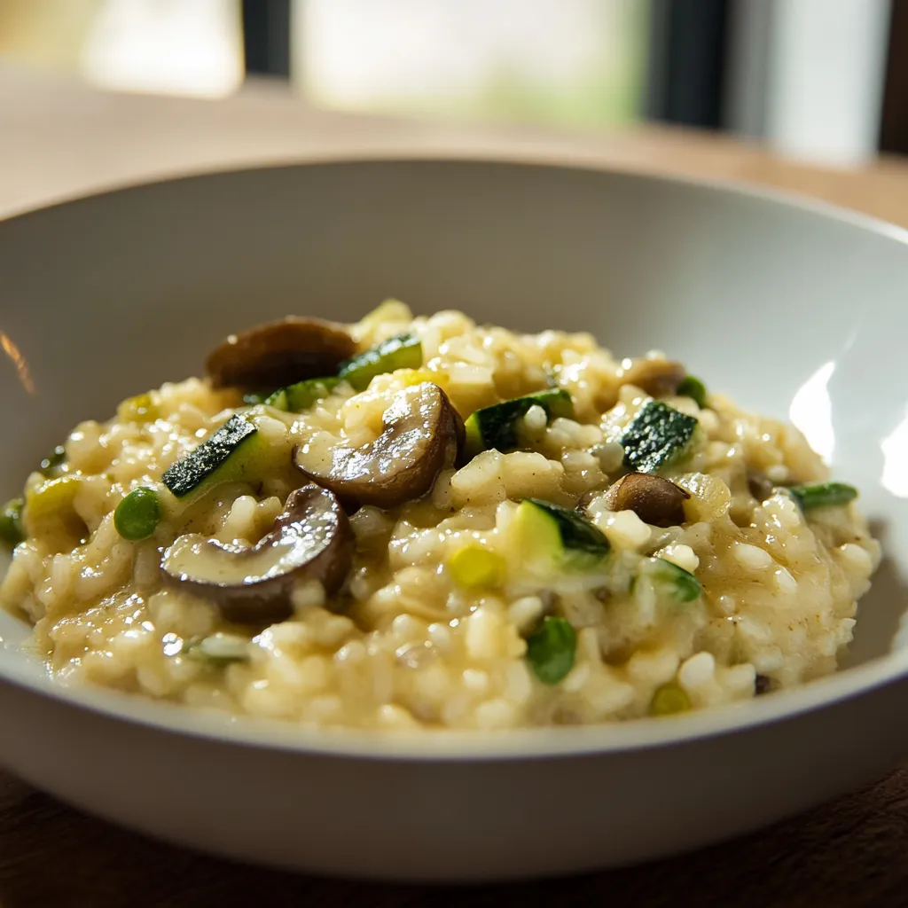 Riso com mushrooms e cenoura.