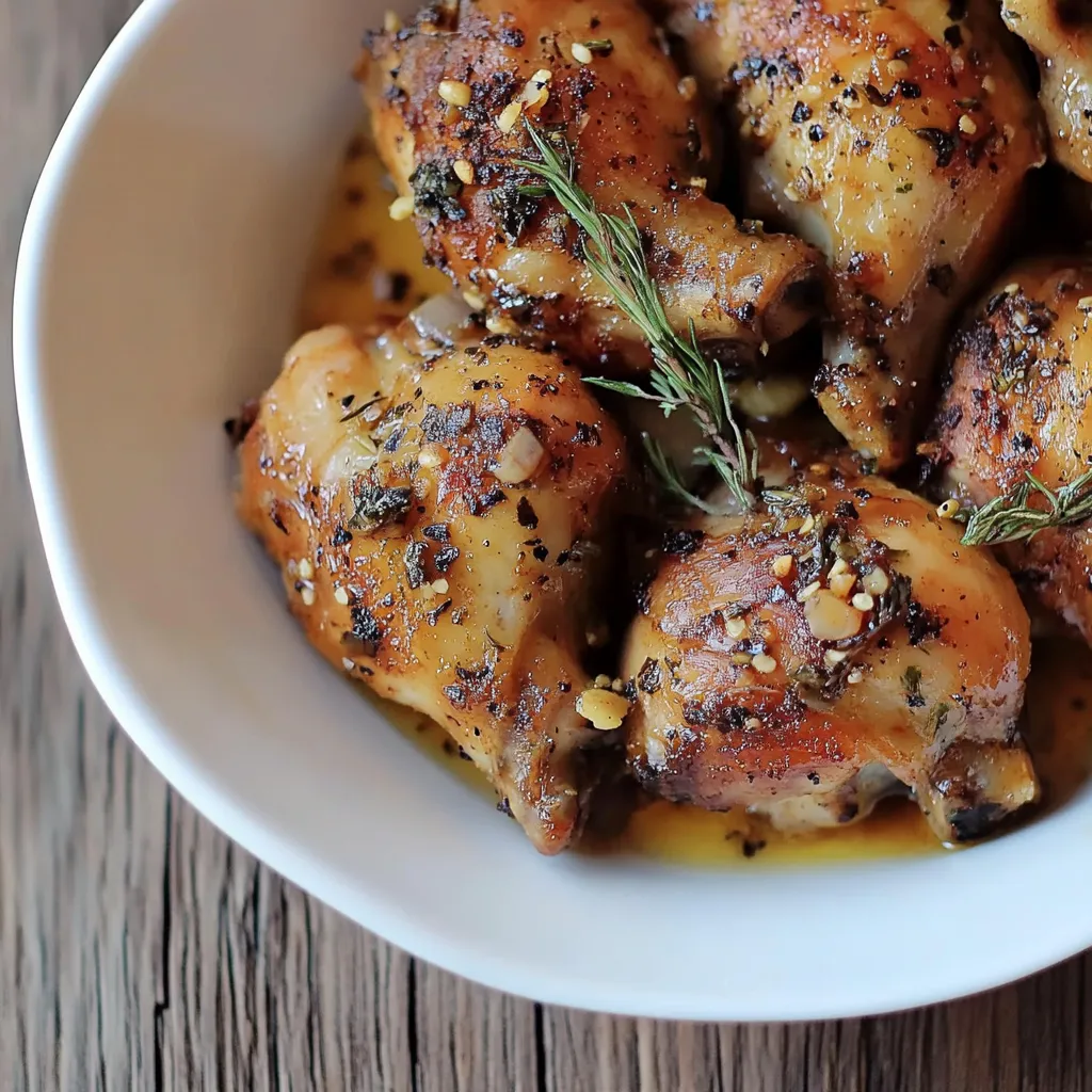 Frango grelhado com ervas.