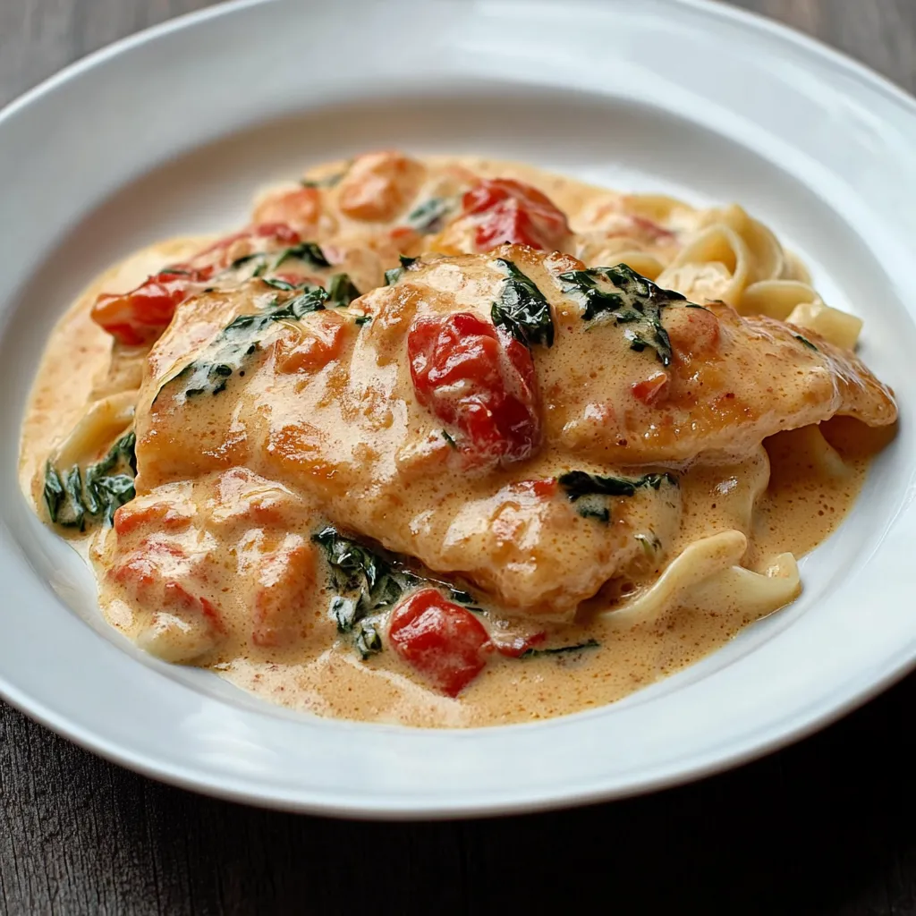Alimento com tomate e espinacas.