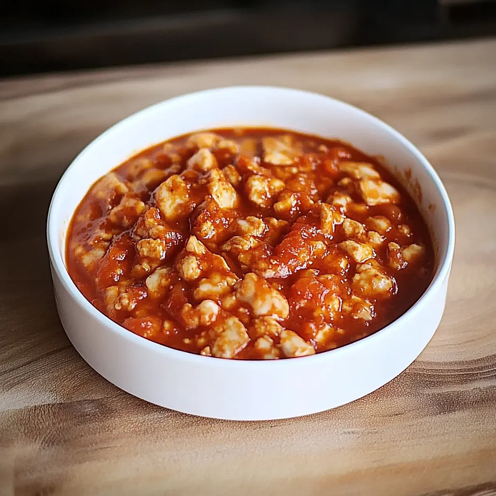 Um prato de comida com tomate e carne.