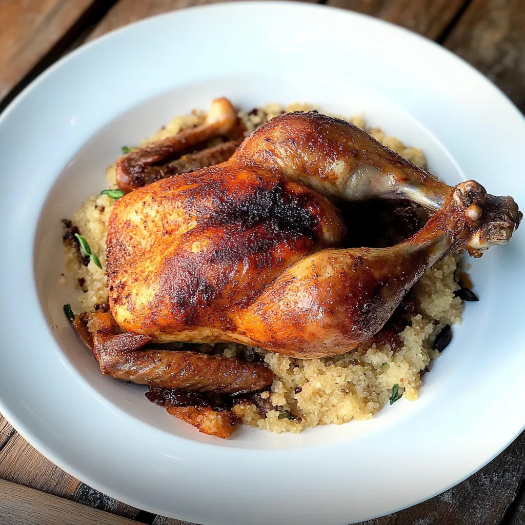 Frango grelhado com arroz.