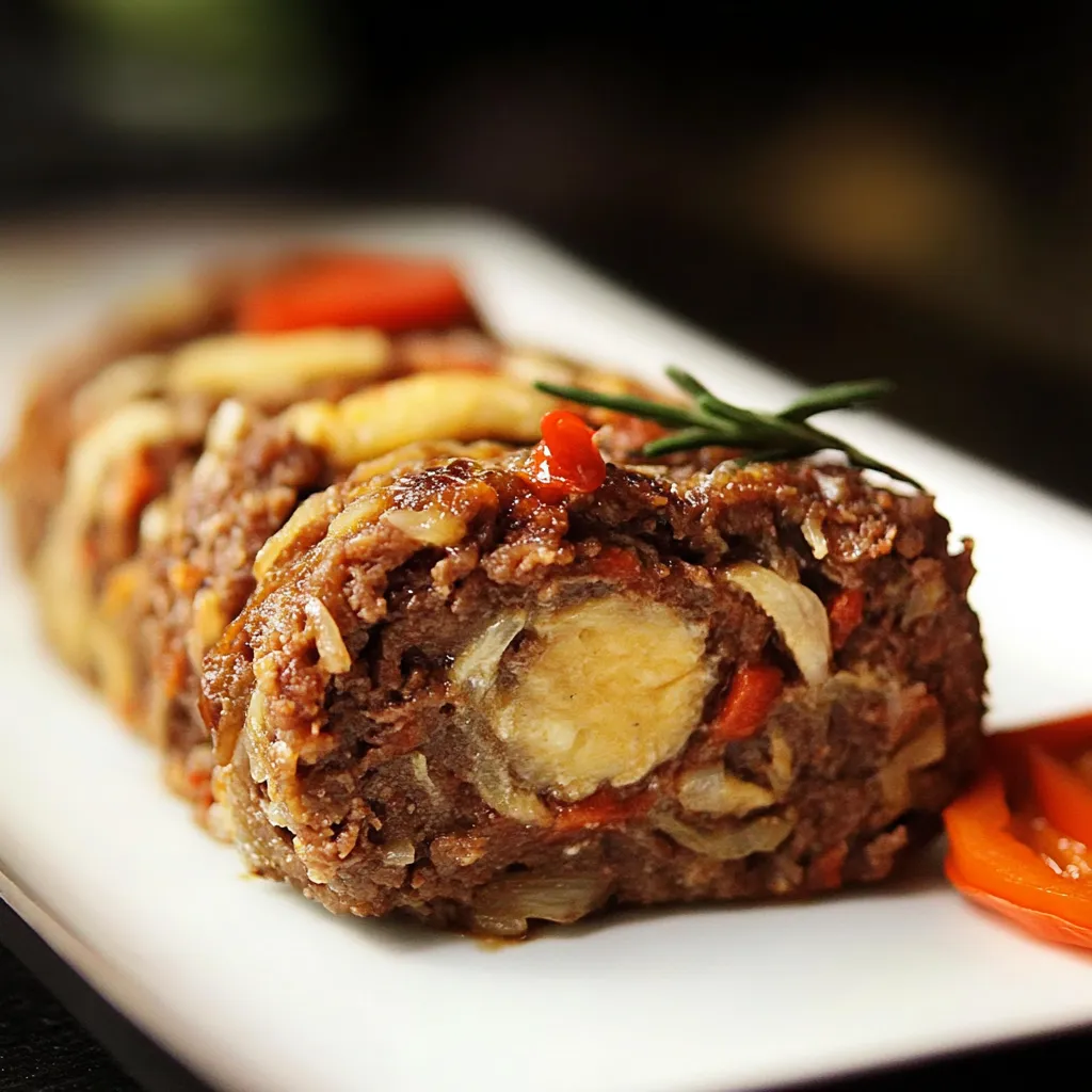 Um prato com carne e banana.