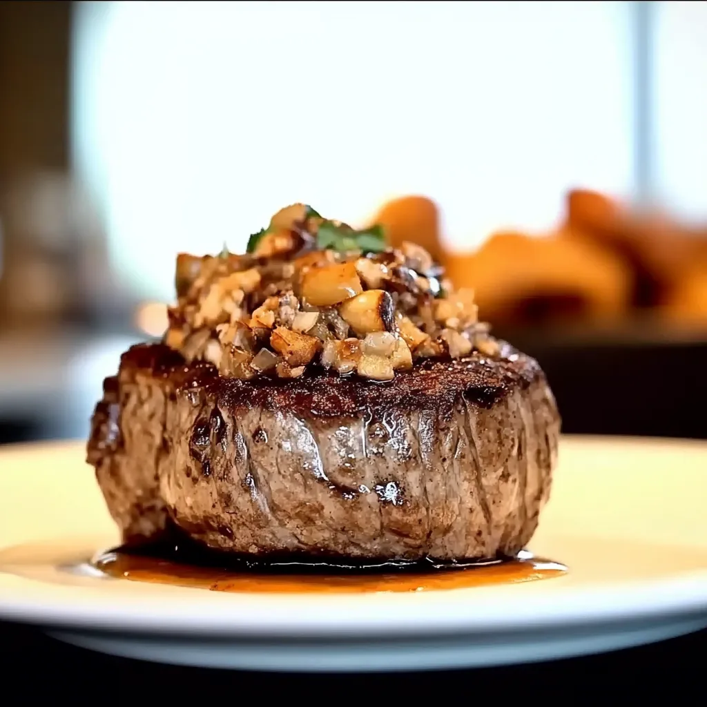 Carne com salada de alho.