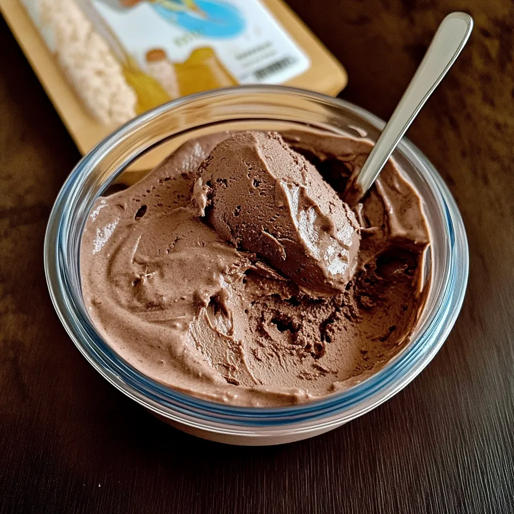 Um frasco de chocolate derretido com uma lâmina de metal dentro.