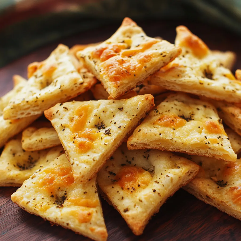 Pães com queijo e alho.