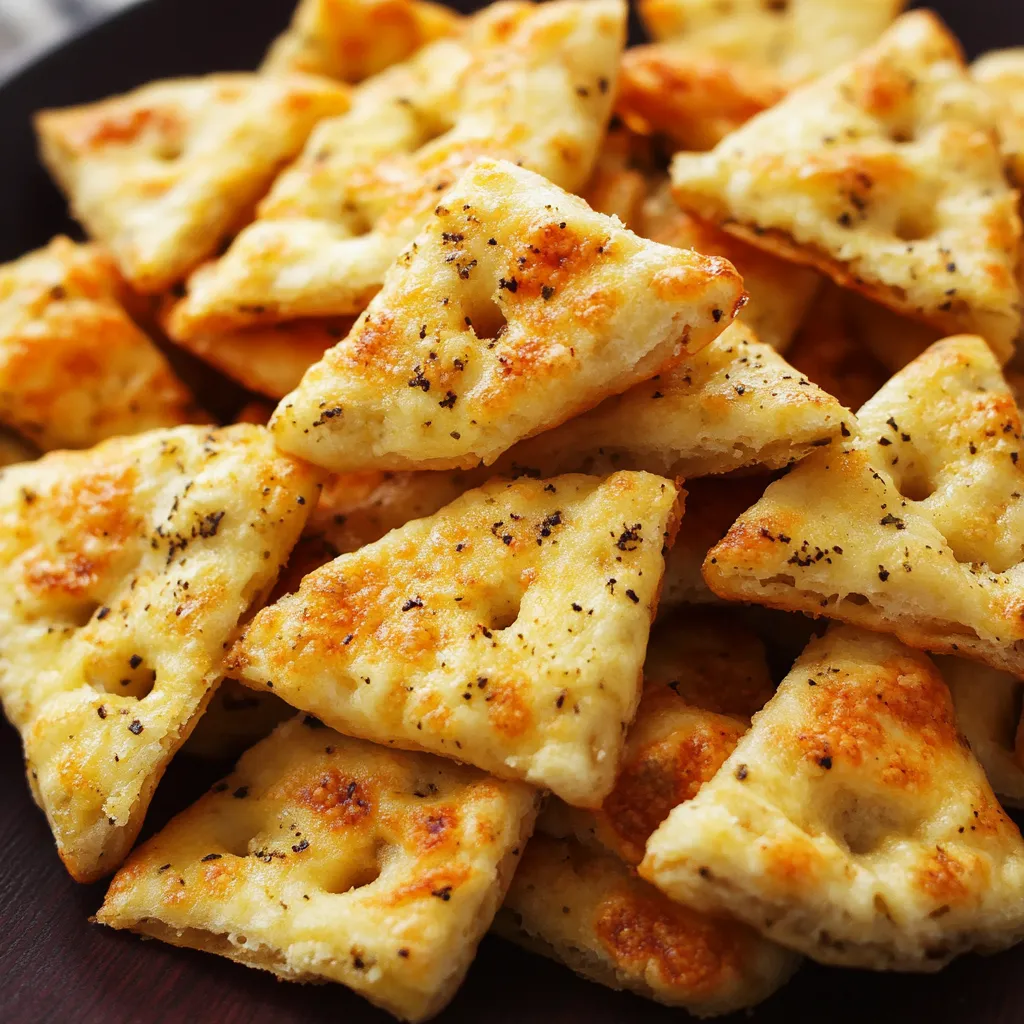 Pães com queijo e ervas.