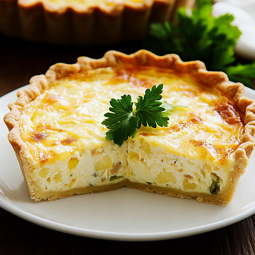 Um pedaço de tarta de cenoura com cebola.