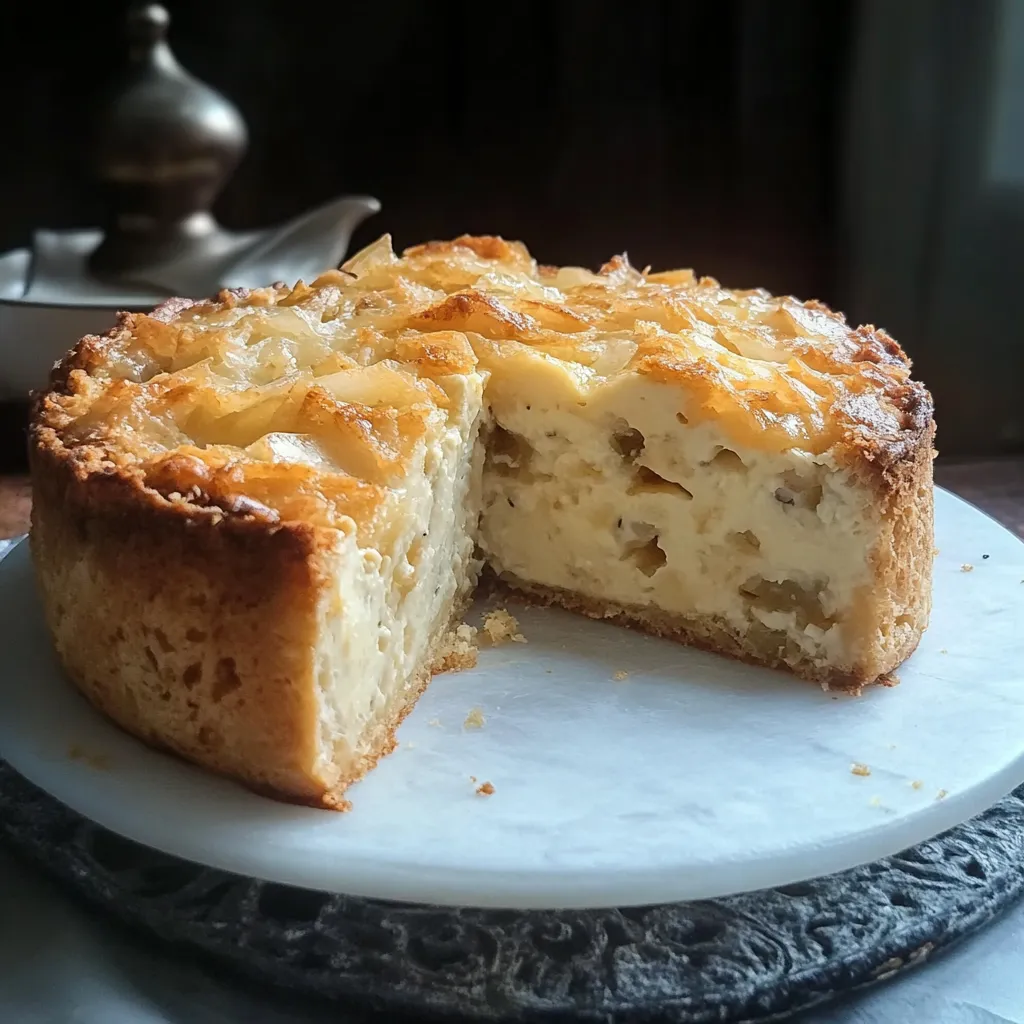 Um pedaço de tarta de café com frutas.