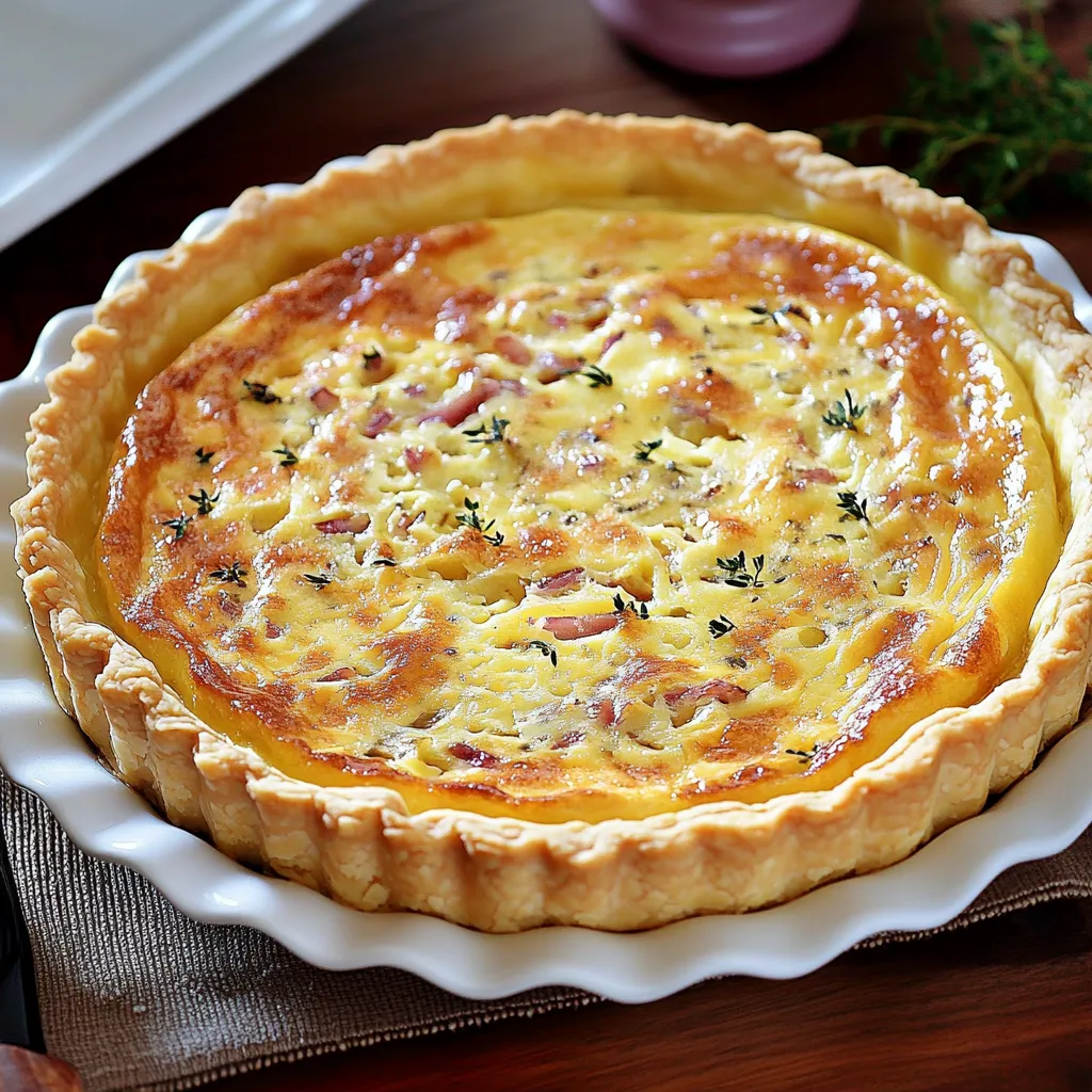 Um pedaço de tarta com recheio de ovos.