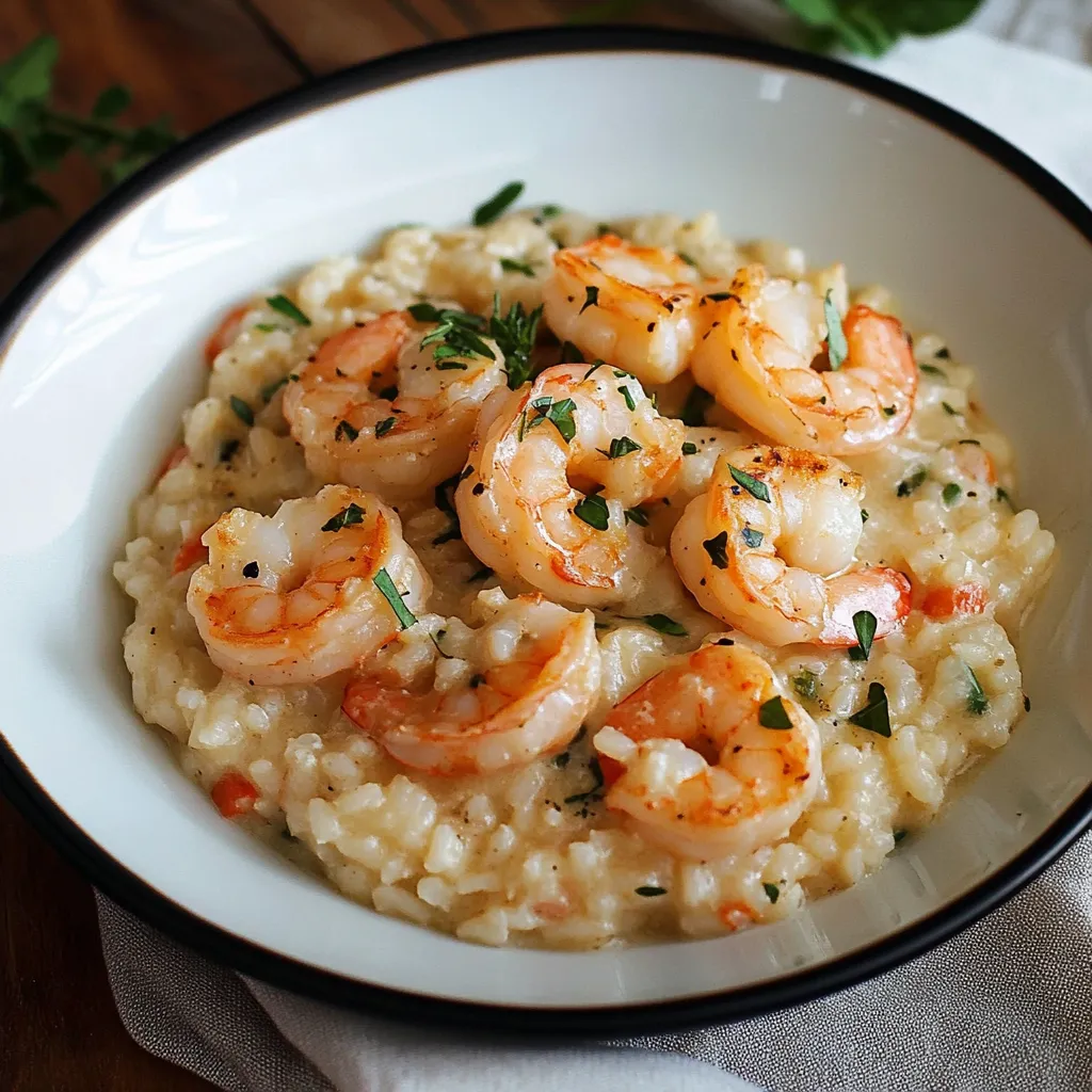 Arroz com camarões.