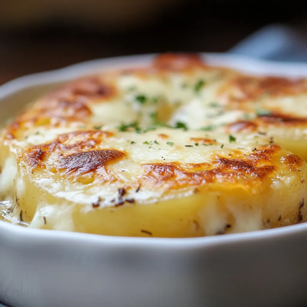 Cozido em uma panela, com queijo derretido e temperos, este prato é uma delícia para quem gosta de queijos e temperos.