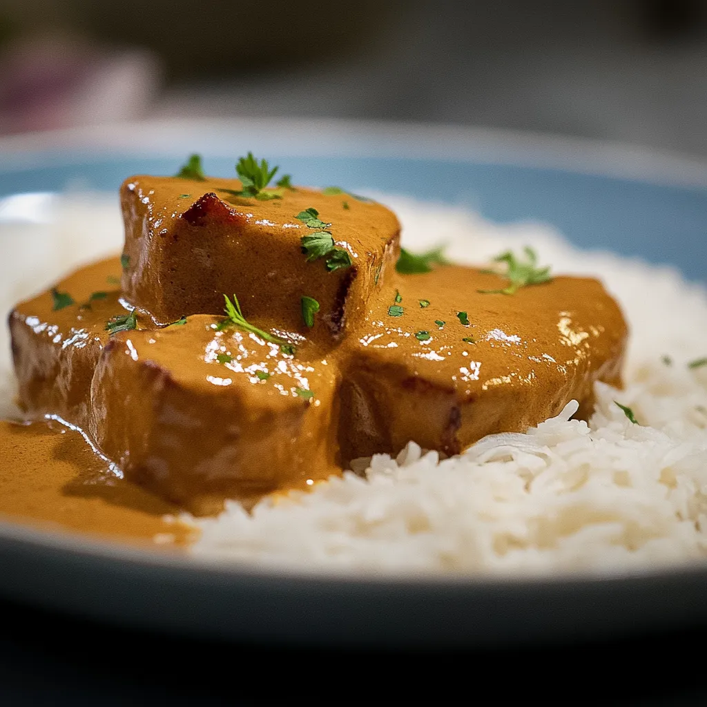 Riso com carne e tempero.