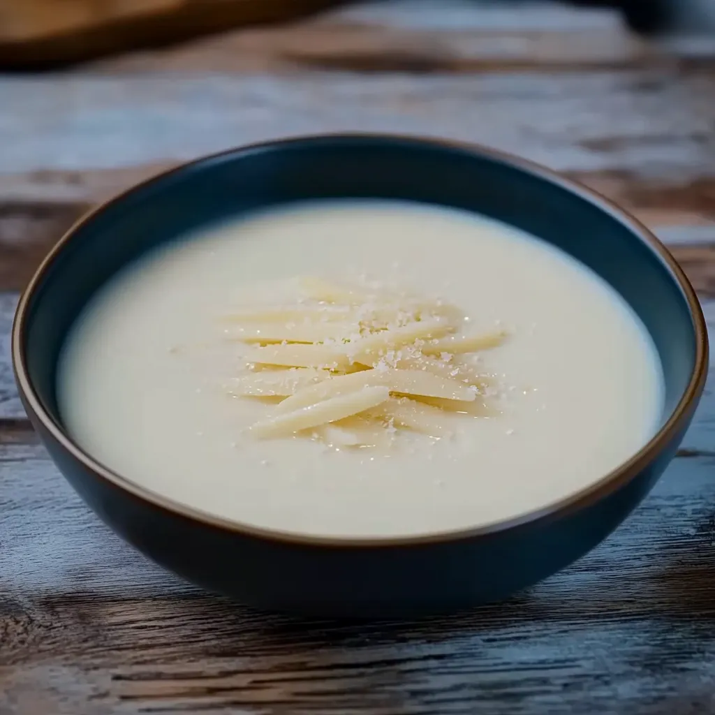 Um prato de sopa com pimentões.