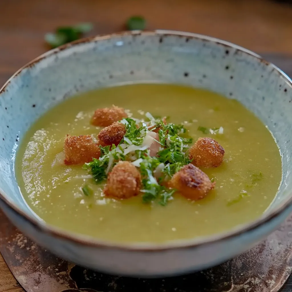 Um prato de sopa com pimentões e cebola.