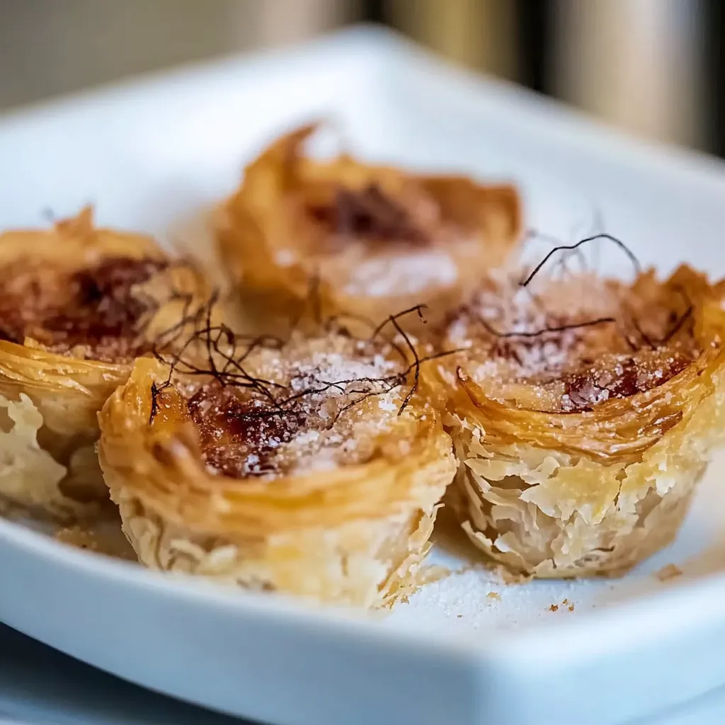 Um prato com pastel de frango em camafeu.