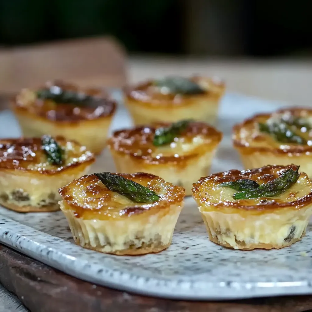 Quatro pastéis com ervas no topo.
