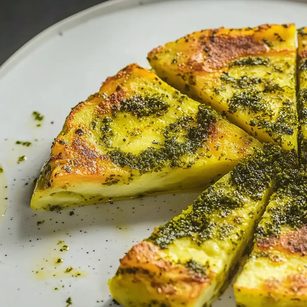 Pizza com queijo e ervas.