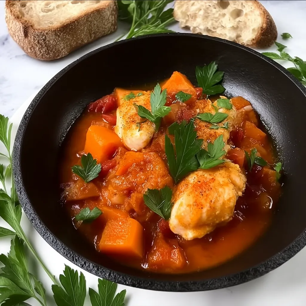 Um prato de carne com vegetais e pão.