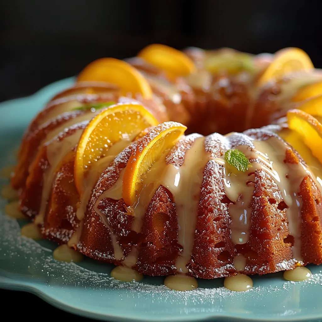 Um cake com frutas e manteiga.