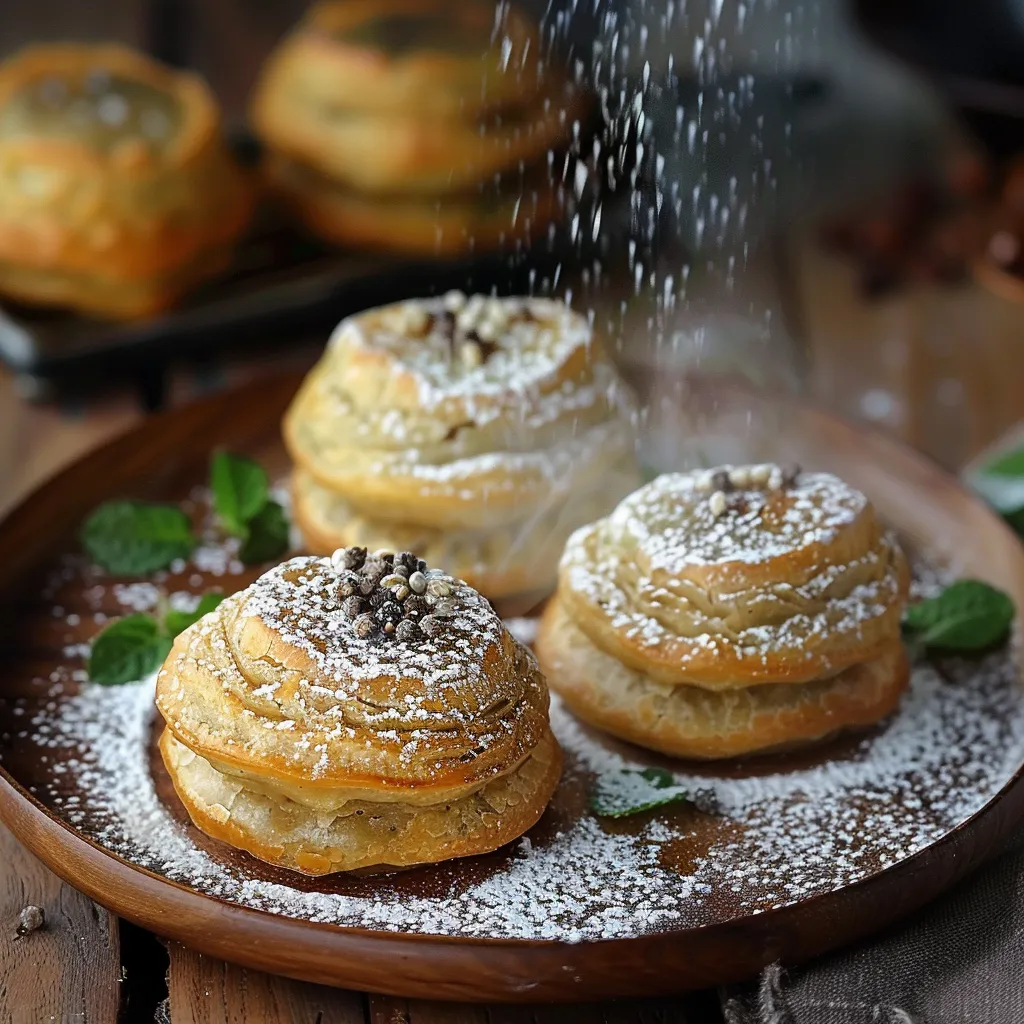 Pão com granulado de chocolate e canela.