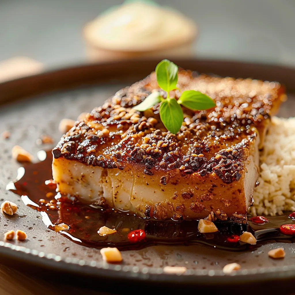Carne assada com ervas e temperos.