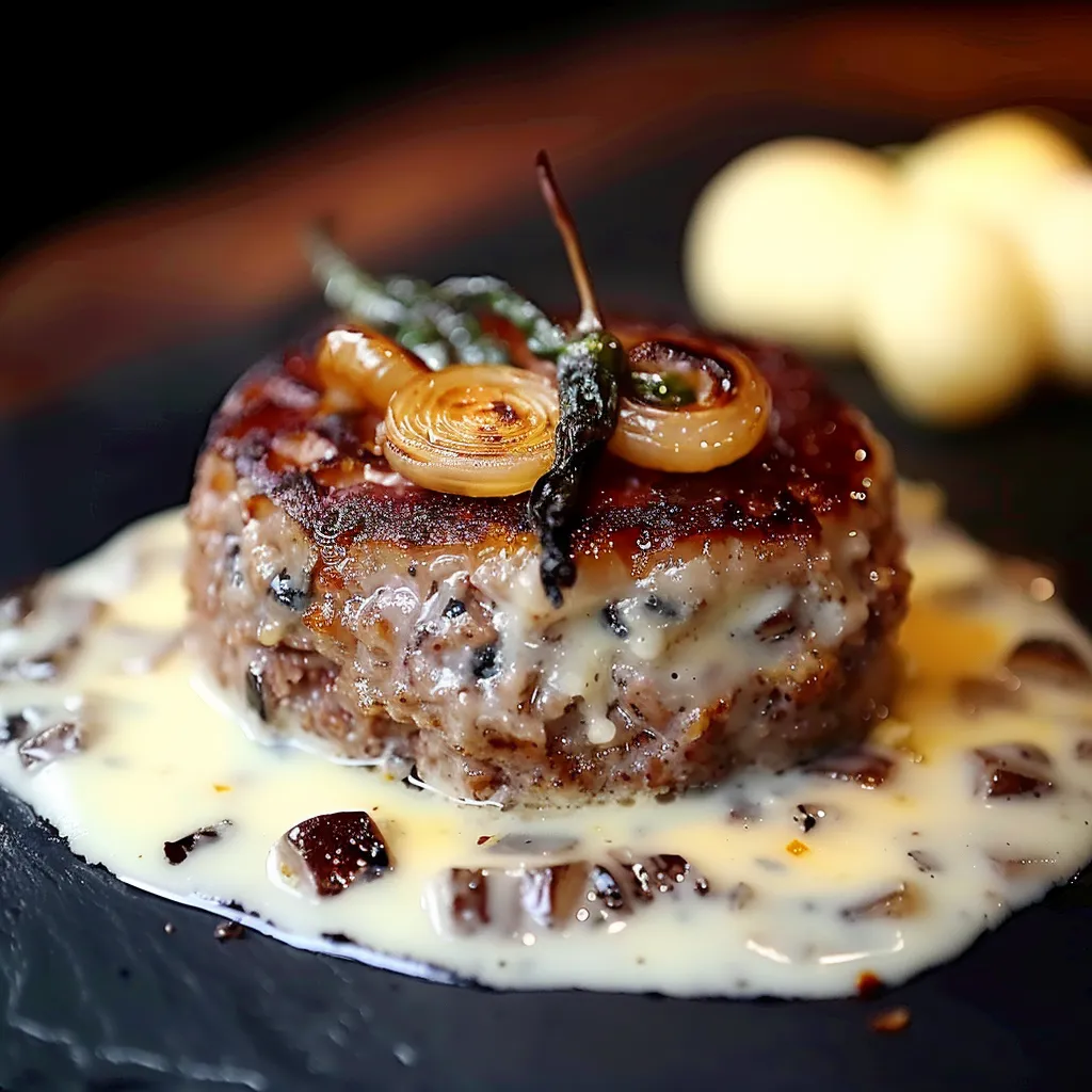 Carne com cebola e alho.