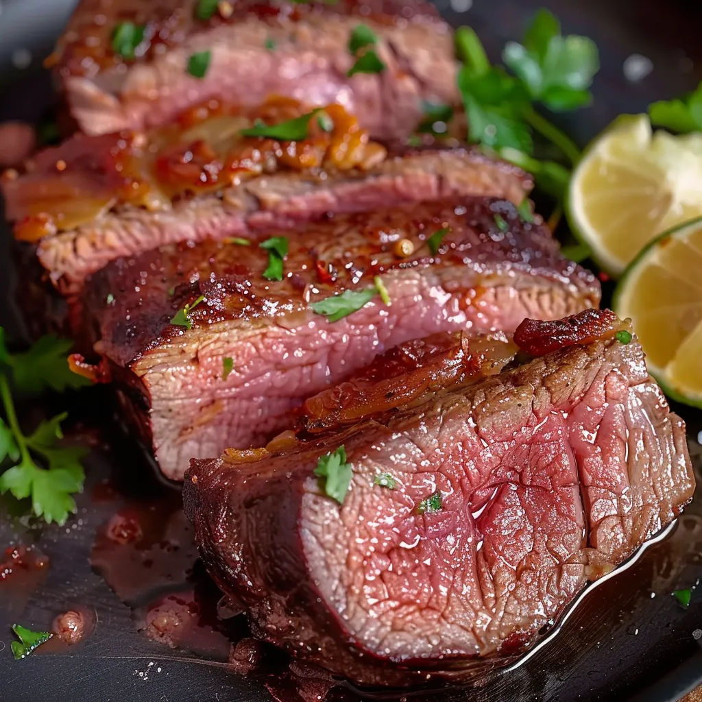 Carne de vaca com salada.