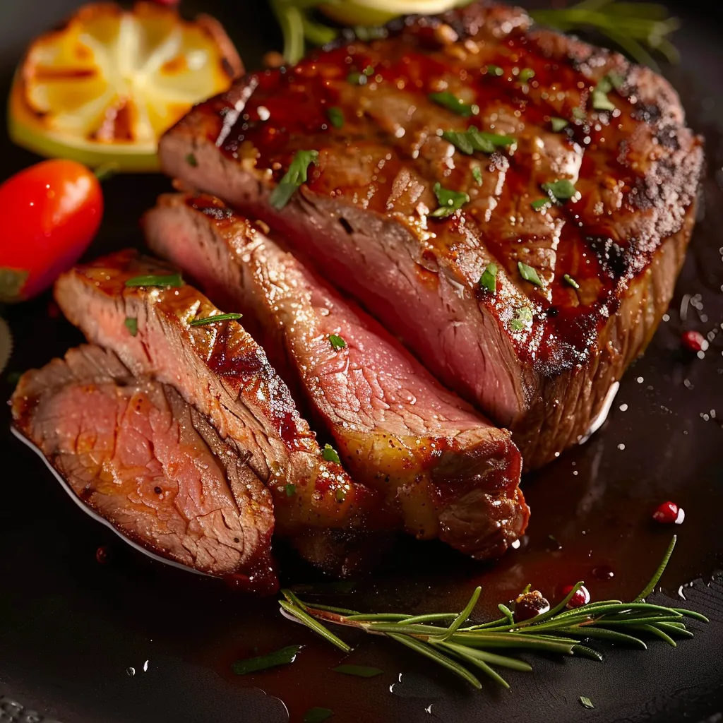 Carne de vaca com salada.
