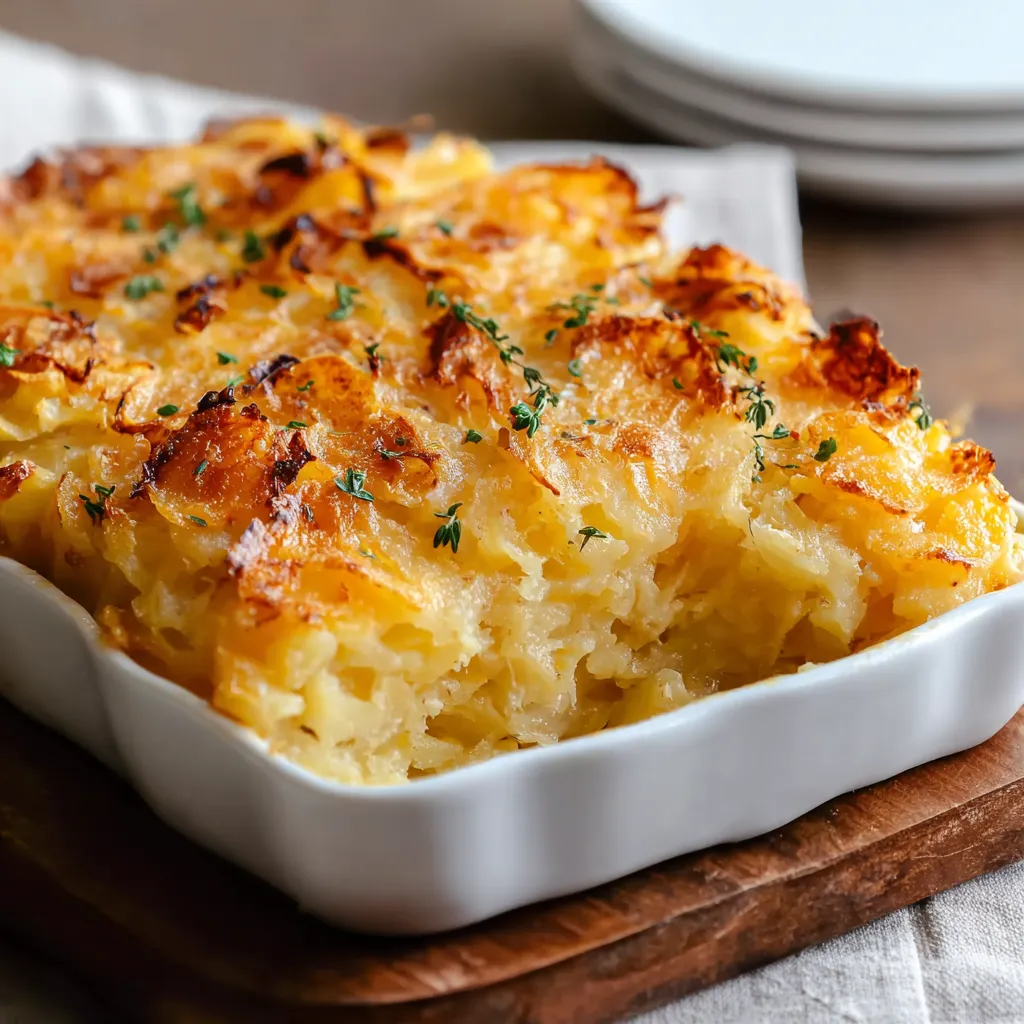 Cozido em uma panela, este prato de macarrão com cebola e alho é servido em um prato branco.