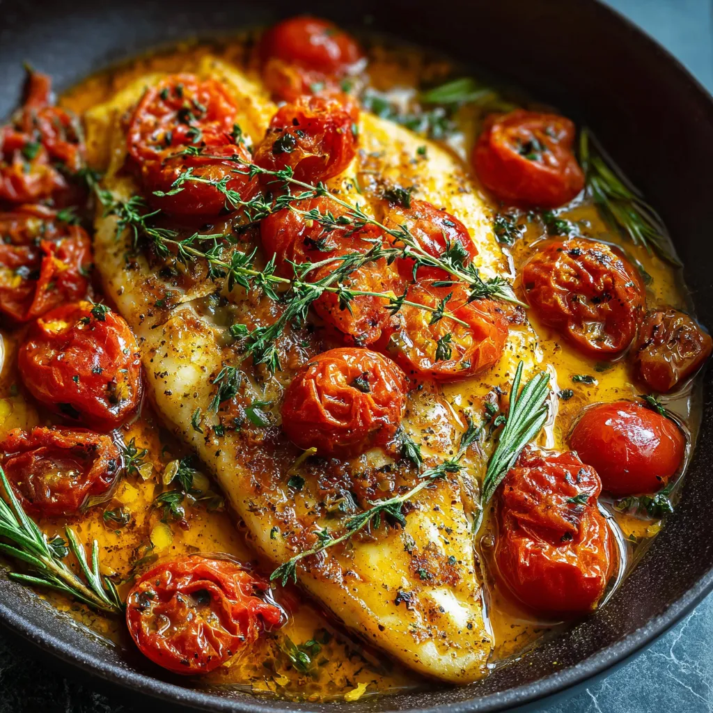 Carne com tomate e ervas.