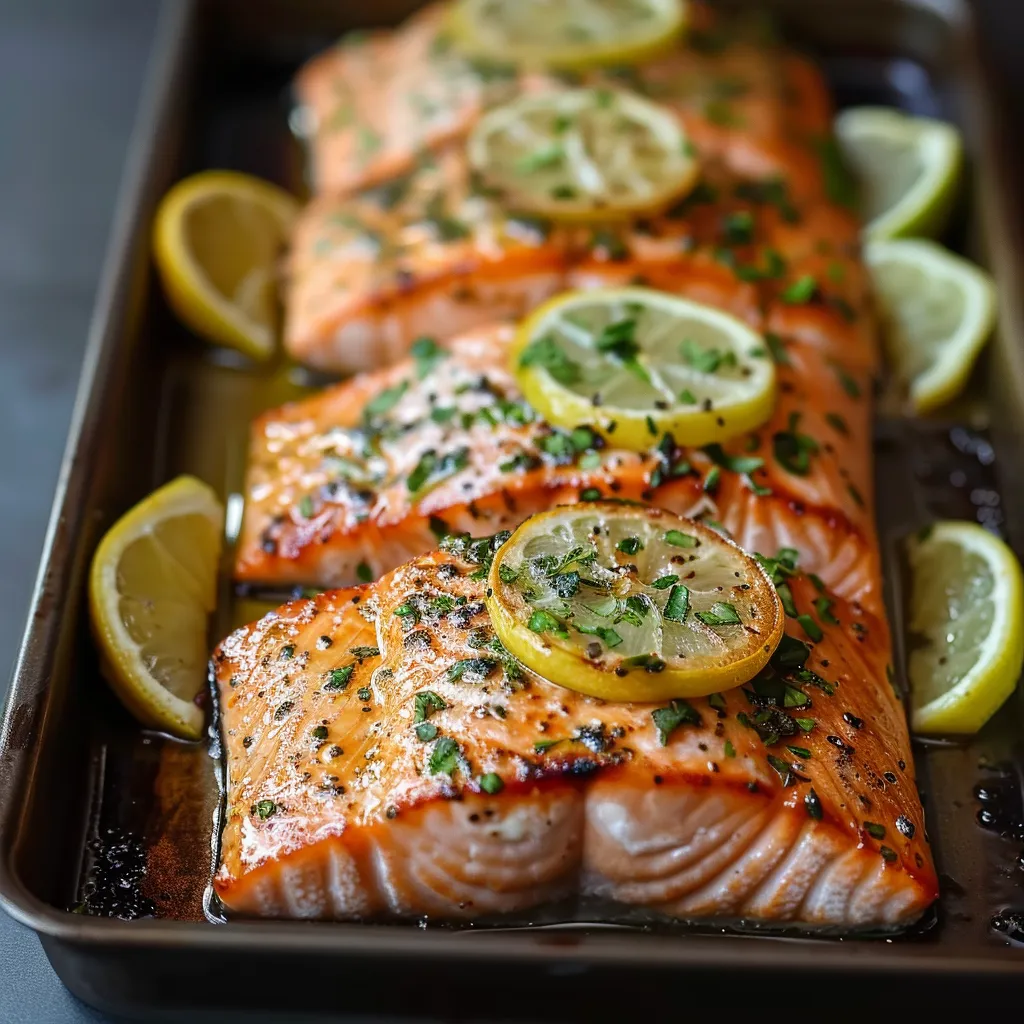 Salmão com limão.