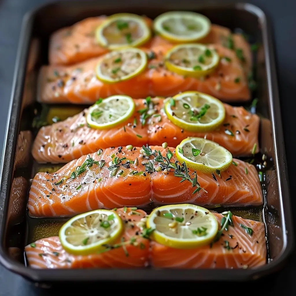 Salmão com limão.