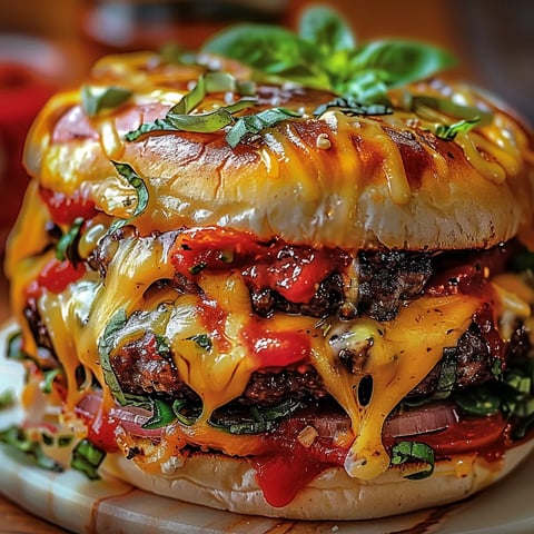 Um sanduíche com tomate, cebola, alho e pimenta.
